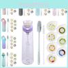 Flavored Air 650ml Water Bottle Straw Mug Bottles With 7 Flavor Rings Gifts