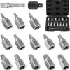 Reverse Thread Bolt Extractor Kit Carbon Steel Screw Remover Tool Screw Extractor Set  DIY Home