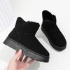 Processing customized new velvet thickened warm snow boots foreign trade comfortable and fashionable cotton shoes women's wear-resistant large cotton
