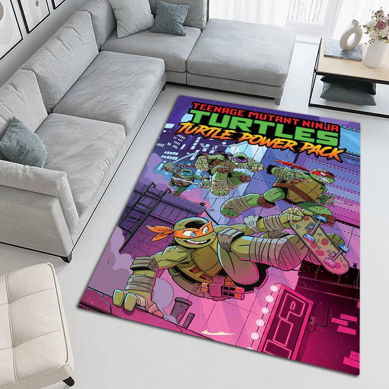 Turtles Time Retro Arcade Art Carpet Doormat Printing Art Bathroom Mat Room