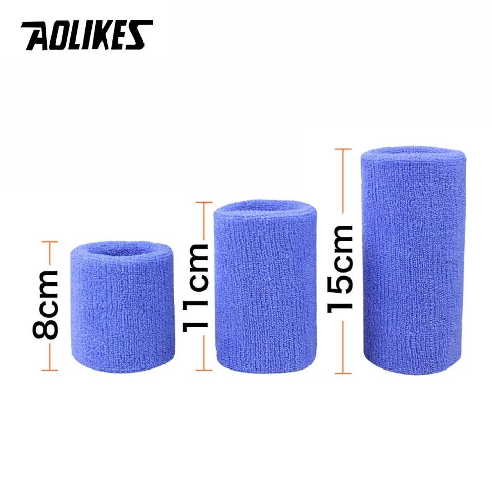 Aolikes 1 Pair Towel Sports Wristbands Tennis Sweat Bands Wrist Guard For Basketball Volleyball Padel Fitness Sweatbands Wrap