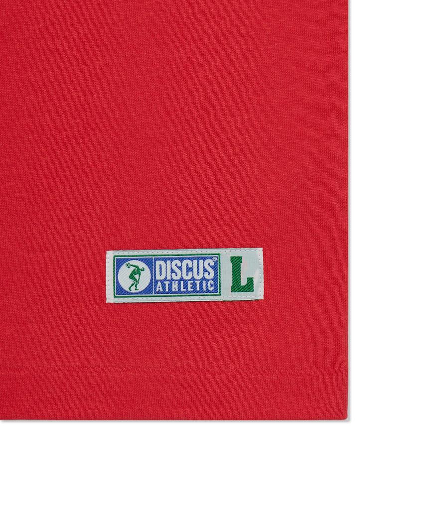 DISCUS ATHLETIC Super Heavyweight Regular Fit Blank T-Shirt Red