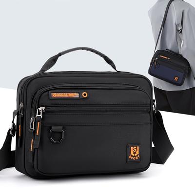 Messenger Bag met Meerdere Vakken van Oxford voor Mannen – Ruime Crossbody Schoudertas voor Kantoor, Reizen en Dagelijks Gebruik