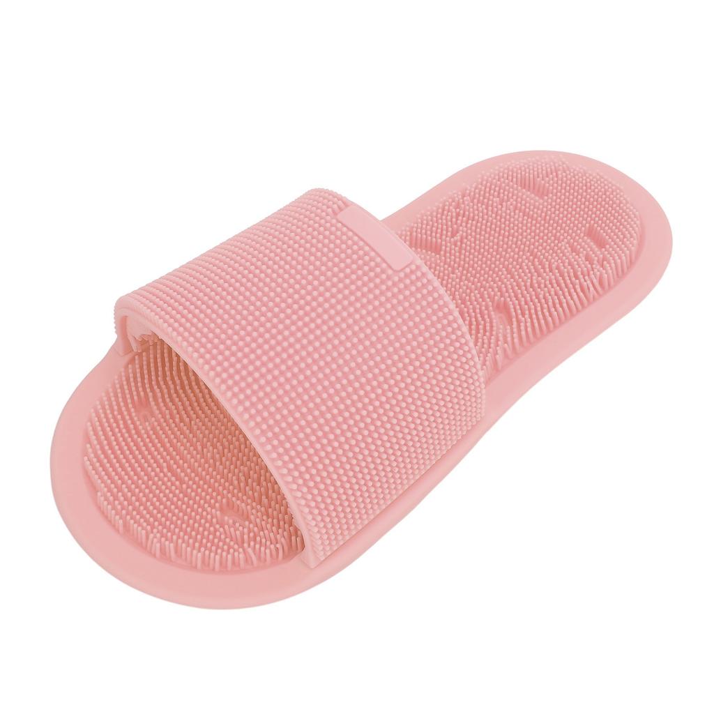 1 Piece Shower Foot Scrubber Soft Silicone Non Slip Suction Cups Foot Cleaner Slipper Without Bending