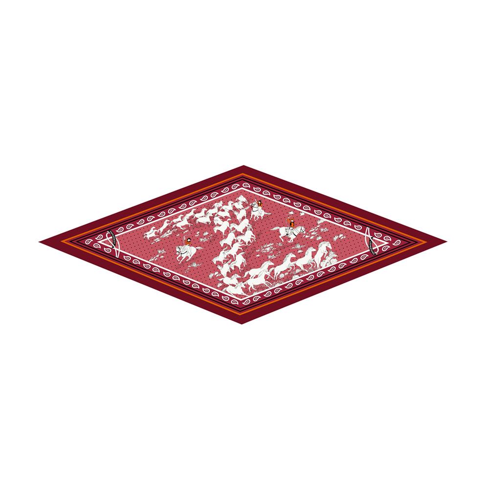 Diamond Scarf Fly Horse Print Brand Silk Scarves Wraps Women Luxury Bandana Headband Lady Hijabs Foulards Neckerchief Shawl