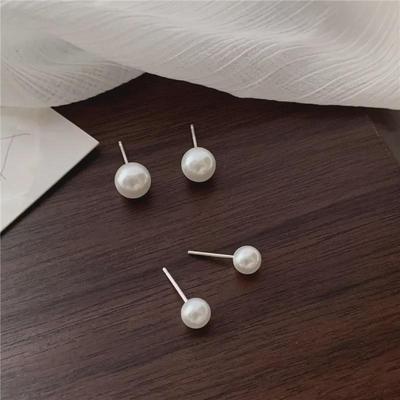 Orecchini in Argento S925 con Perle d'Acqua Dolce Giapponesi e Coreane - Semplici, Carini ed Eleganti B299