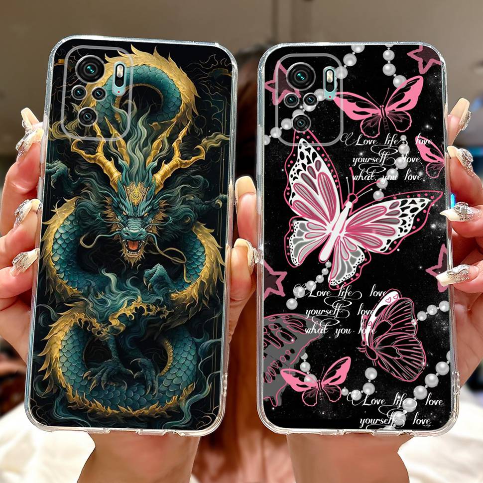 Nice Patterned Case for Xiaomi Redmi Note 10S Cover Silicone Soft TPU Protector Shell for Redmi Note 10 10S Cases Fundas Coque