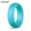 WarBLade 5.7mm Anelli in Silicone Alimentare FDA per Donne Matrimonio Elastici in Gomma Anello Dita in Silicone Flessibile Ipoallergenico