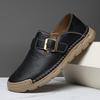 Handmade Casual Leather Shoes Moccasins Men Flats Shoes Large Size 39-48