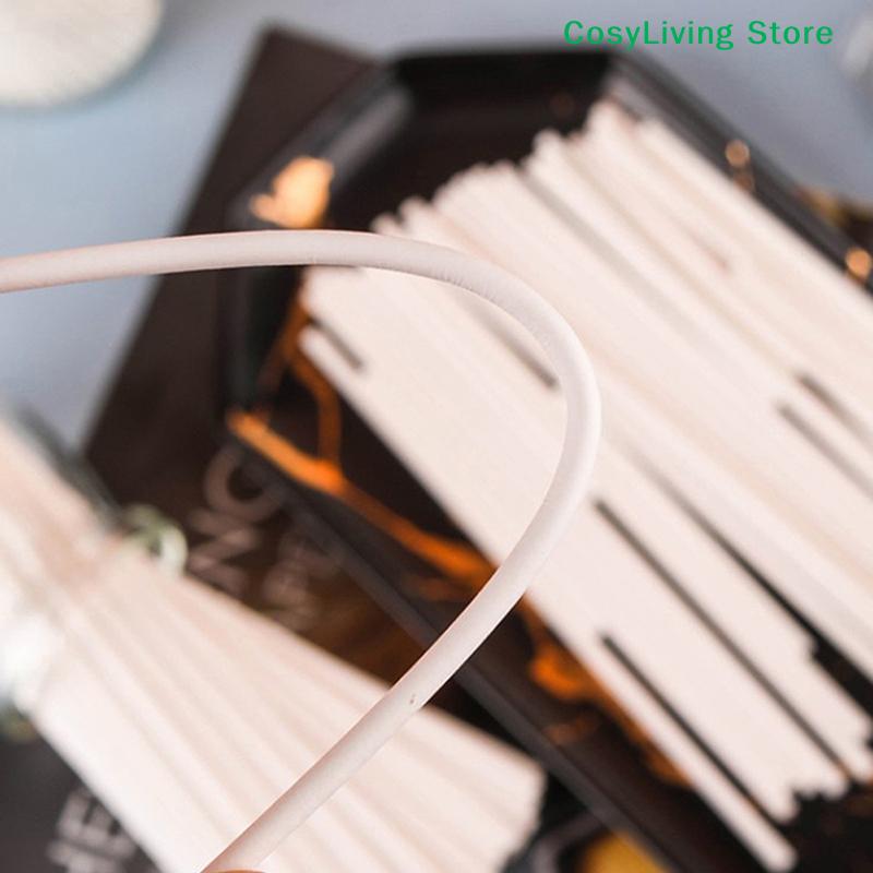 100Pcs White Plastic Lollipop Sticks Hollow Core Lollipop Sucker Sticks For Party Dining Chocolate Sugar Candy