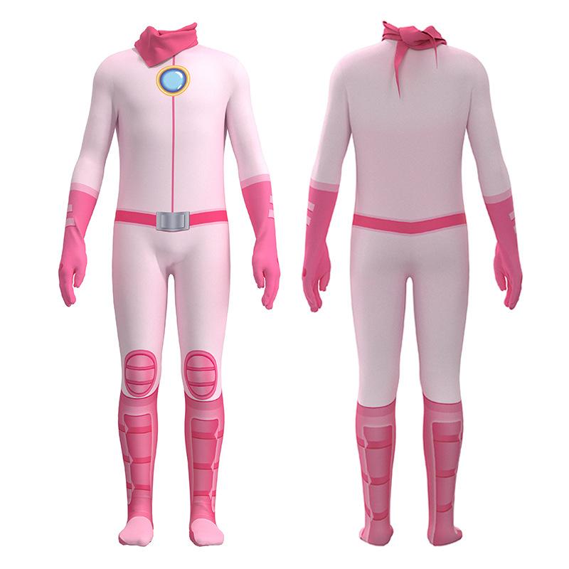 New mario big movie tights cosplay princess pinkie onesie cos game suit sexy babes 110 розовый