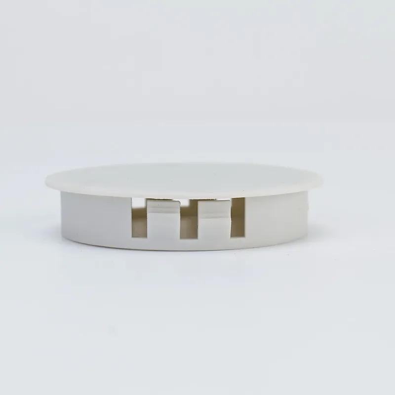 Black/White Nylon Round Snap-on Plug 22mm 25mm 28mm Plastic Dust Caps Flat Head Reserved Hole Caps Blanking End Caps Seal Stoppe