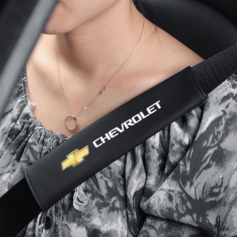 Kcwx2 Car Seat Belt Cover Adjustable Plush Safety Belt Cover Shoulder Pad Soft For Chevrolet Colorado Cruze Spark Captiva Malibu Trax