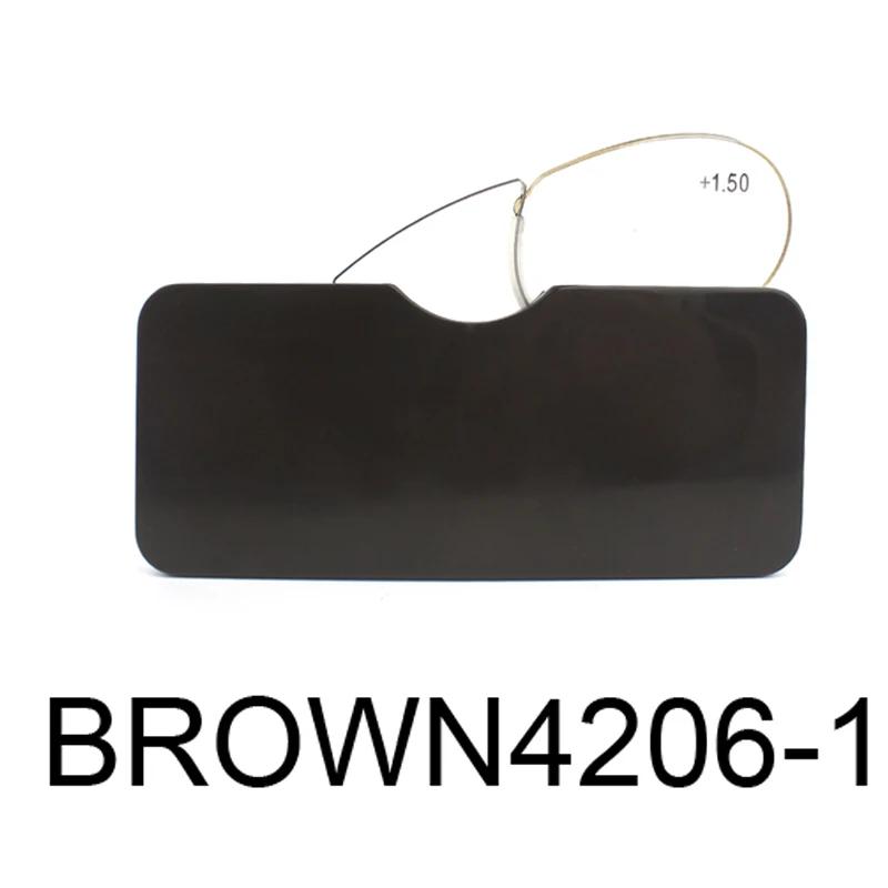 Foam Nose Reading Glasses Men With Case Women'S Clip On Nose Pads Mini  Portable Wallet Reader