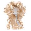 Dog Cat Costume Wig Elastic Headband Adjustable Wavy Curly Synthetic Fiber Halloween Cosplay Pet Wig