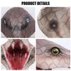 Halloween Scary Snake Face Cover Horror Latex Animal Head Face Cover Halloween Party Cosplay Prop Bar Decors Gifts