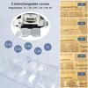 Headband Illuminated Magnifier Rechargeable Repair Solder Magnifying Glasses Interchangeable Lens Third Hand Loupe For Soldering
