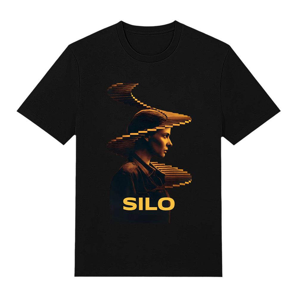 Camiseta de Algodón Retro Unisex Temporada 3 Silo Estampado Gráfico Camisetas Moda Estética Harajuku Camisetas Cuello Redondo Manga Corta Cómoda