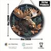 Metal Moose Tin Sign Wall Decor for Pub Kitchen Cafe Home Office