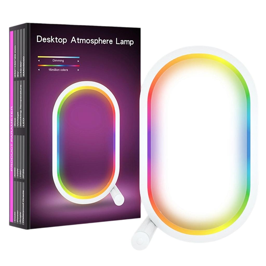 Smart WIFI Creative Desk Lamp RGB Colorful Desktop Ambient Light Gaming Desktop Ornament Lamp