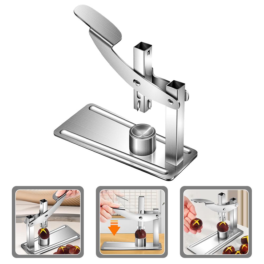 Chestnut Opener Quick Convenient Tools Stainless Steel Cross Simple Walnut Kitchen