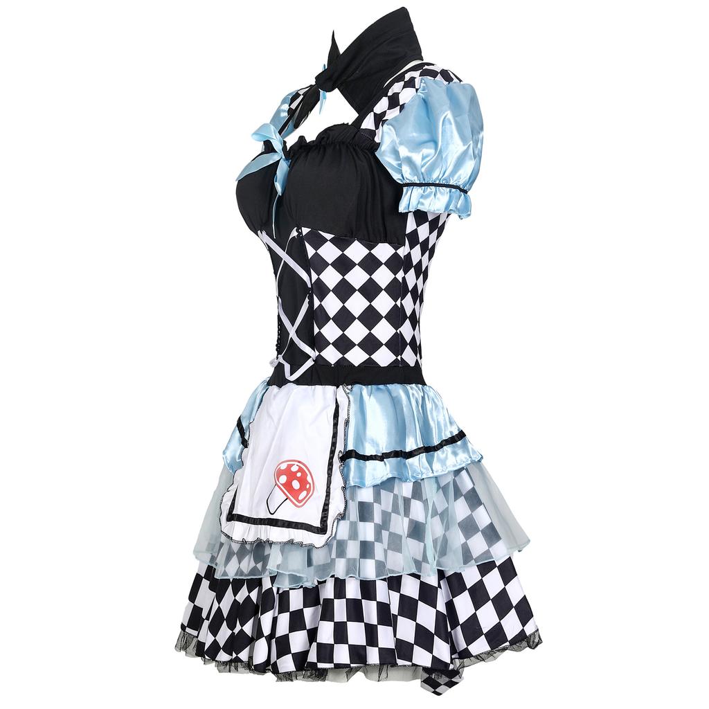 Halloween costume adult female allie maid silk vampire clown loli oita tutu princess