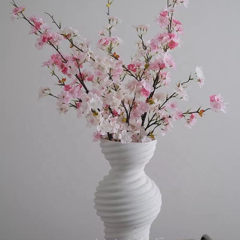 Sakura Kunstblumen Kirschblüten Simulationsblumen für Hochzeitsdekoration Hohe Qualität Seidenblumen