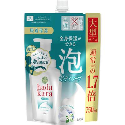 Hadakara  Hadakara  Body Soap  Foam Type  Creamy Soap Fragrance  Refill  Large Size  750 Ml