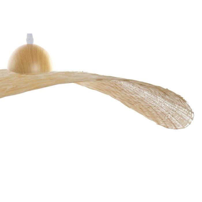Suspension - DKD Home Decor - Bambou Chapeau - 70 X 70 X 10 Cm - E27 - Style Ethnique