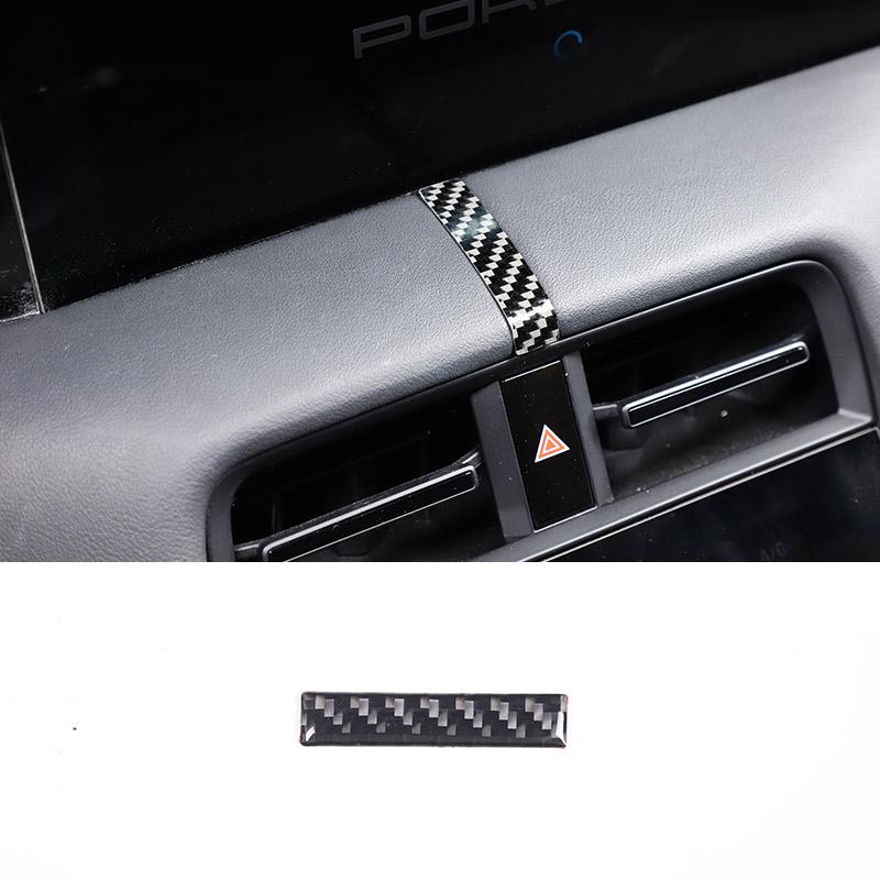 Soft Carbon Fiber for Porsche Taycan 2019-2025 Car Interior Dashboard Center Console Door Decoration Stickers Car Accessories