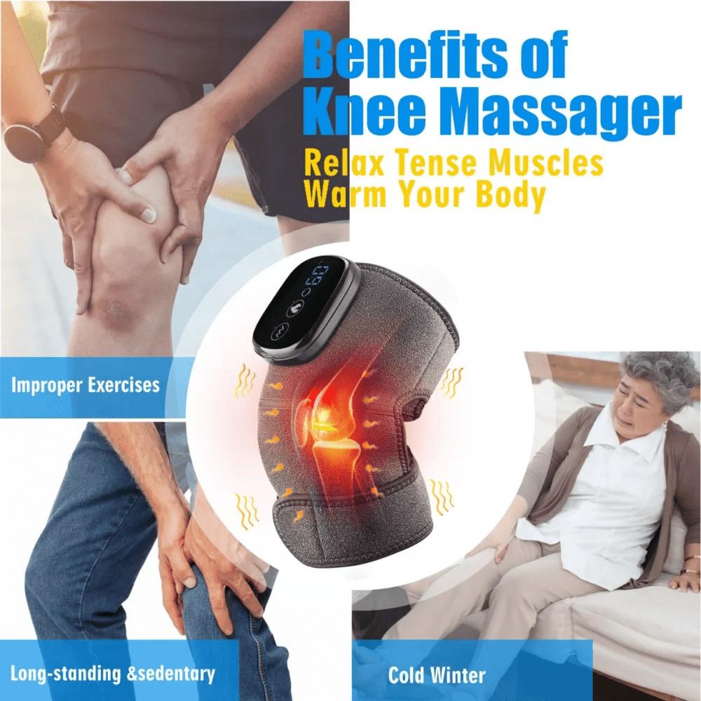 3-Modus Arthritis Schmerz Knie-Massagegerät Thermisch Elektrisch Bein Gelenk Heizung Vibration Massage Therapie Ellbogenbandage