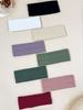 8pcs Solid color casual versatile simple sports fitness sweatband headband