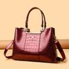 Sac Bandoulière Sac Épaule Sac à Main en Cuir Laqué Brillant pour Dames