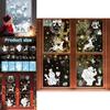 Christmas Window Decals Pvc Snowflake Reindeer Decor For Holiday Festivities