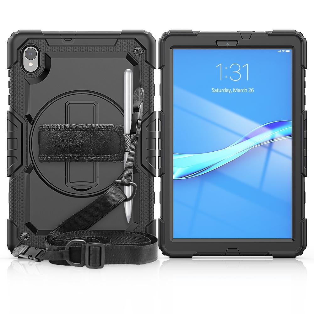 Hand Strap Rotatable Kickstand Rugged Case for Lenovo Tab M8 8   FHD  (TB-8705F/TB-8705N),HD  (TB-8505X/TB-8505F/8505FS