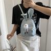 Cute rabbit ears small backpack 2025 new Mori sweet girl fashion niche versatile travel backpack