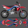 PowerZone Custom Graphics Backgrounds Decals Motorcycle Stickers Kit For HONDA CRF 110F CRF110F 2019 2020 2021 110cc Number Name