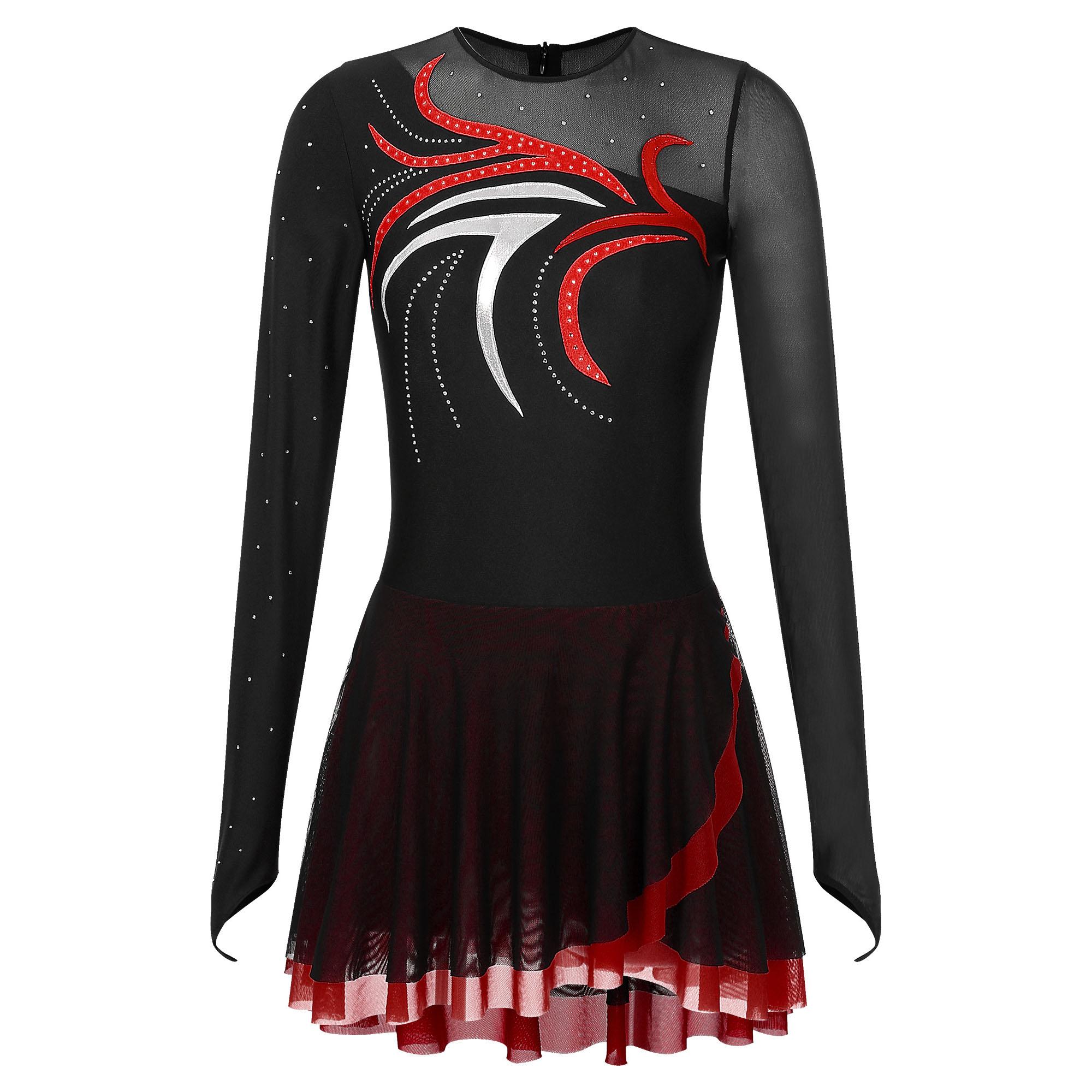 Womens Cheerleader Costume Cheerleading Uniforms School Cheer Dance Outfit Girls Glittery Rhinestones Cheerlead Uniforms S
