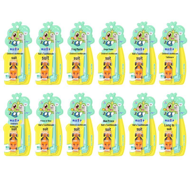 Frog Prince Miaoqwa Kids Soft Toothbrushes 12-Pack