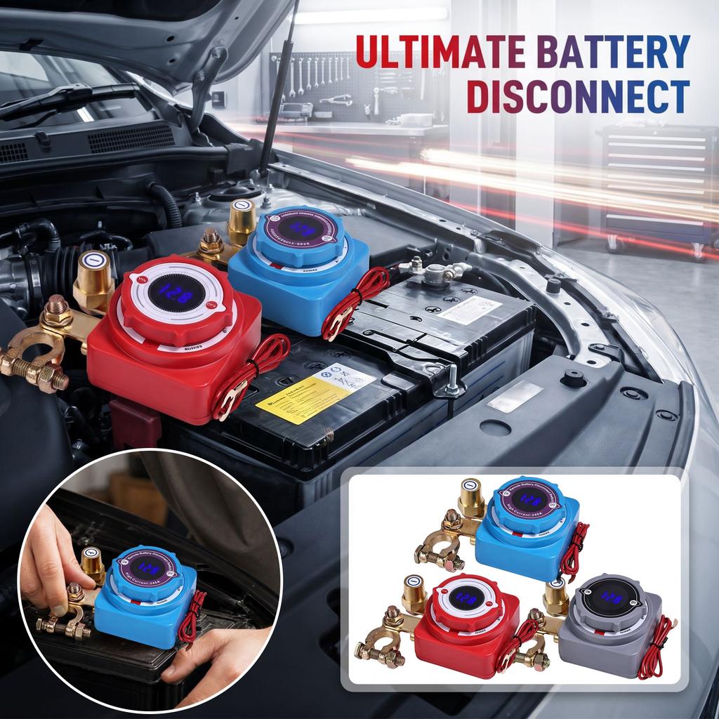Car Battery Disconnect for Vehicle Maintenance and Storage