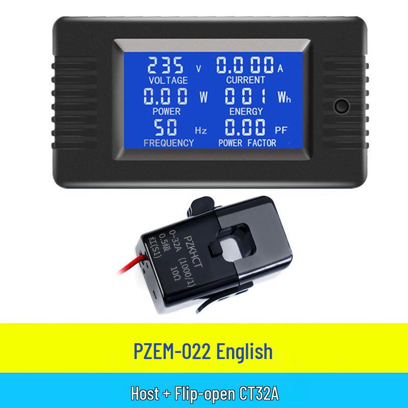 Peacefair AC Digital Power Tester: Multifunction Voltage, Current, Power, Frequency, and Energy Meter.
