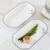 Jingdezhen Europäischer Stil Florales Keramik Fischplatten-Set