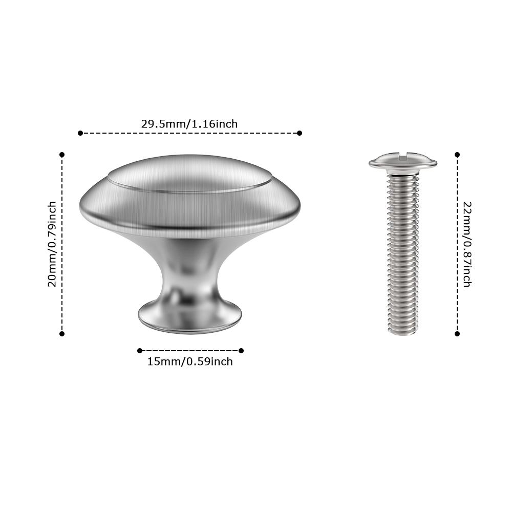 10/20/25 Stück 30mm Edelstahl Türknöpfe Schrank Schubladengriff Küchenschranktür Kleiderschrankgriffe Beschläge