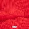 diy sewing wrinkled textile plain black white blue red pleated designer fabric by the meter for dress clothing background cloth