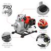 Portable Water Pump 1 Inch Semi Trash Pump, Gas Powered 2-Stroke Transfer 42.5CC Gasoline Engine, Max 98.43ft Lift, 35.66 GPM, with Handle