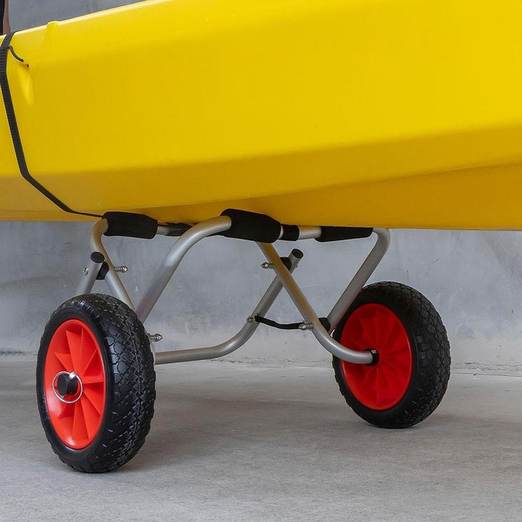 Kayak Cart Foldable Solid Wheel Heavy Duty Aluminum Alloy Ocean Boat Trailer