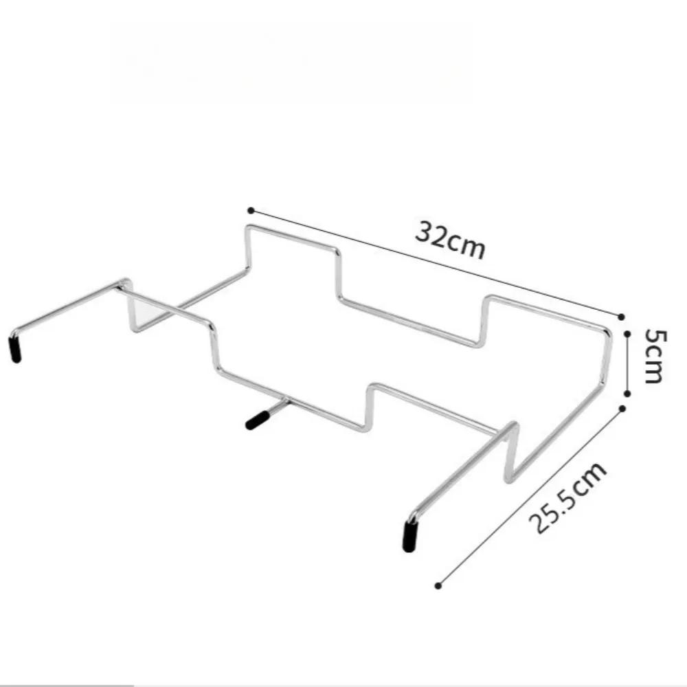 Portable Stainless Steel Camping Trash Holder - Foldable Table Stand for Picnic, BBQ & Outdoor, Eco-Friendly Garbage Bag Rack серебряный