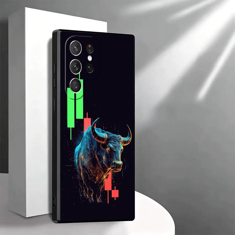 Day Trader Forex Day Trading Soft Phone Case for Samsung Galaxy S26 S25 Edge S24 Ultra S23 Plus S22 S21 FE S20 Black Cover Back