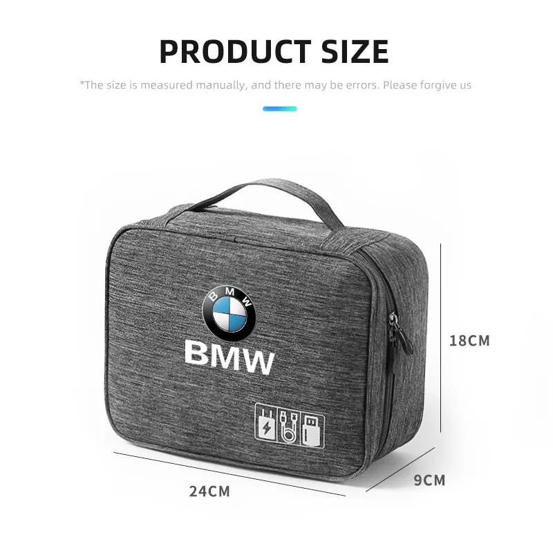 Car Accessories Digital Storage Bag Data Cable EVA Tools Case For BMW X1 X2 X3 X5 X4 X6 X7 G30 G20 G32 G11 G12 F40 F30 F20 F1