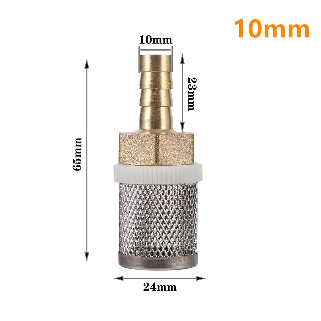 1/2" Thread Stainless Steel Mesh Hose Micro-filter Kit 4mm-20mm Garden Irrigation Car Wash Aquarium Fish Tank Water Filters 5Pcs